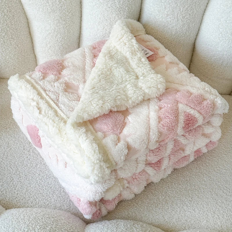 How to Style a Cosy, Aesthetic Home with a Soft Geometric Fleece Throw