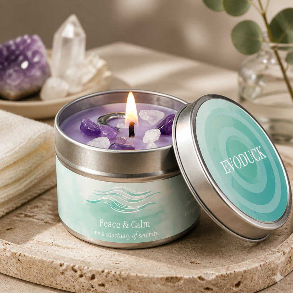 Affirmation Soy Wax Candle 3oz – Mindfulness & Intention Candle Tin