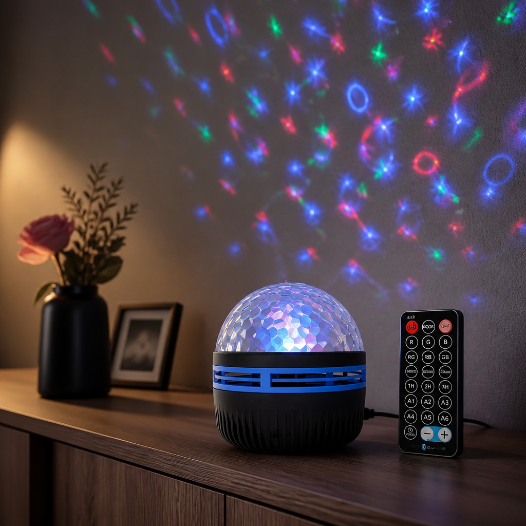Atmospheric Projector Lamp – LED Starlight & Crystal Water Ripple Night Light