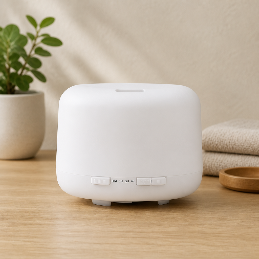 500ml Ultrasonic Humidifier & Essential Oil Diffuser with Remote Control