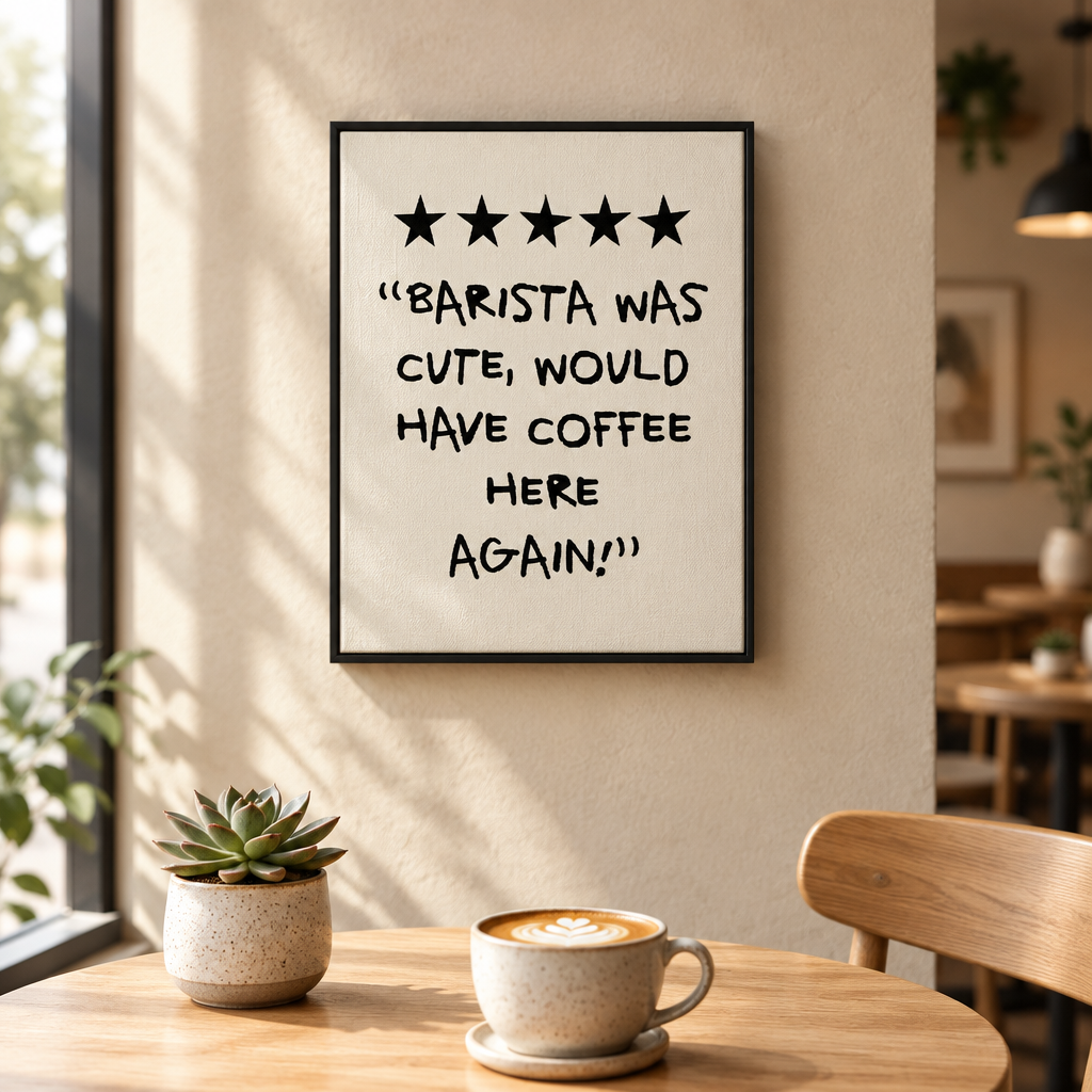 Coffee Lover Wall Art Canvas Print - Unframed