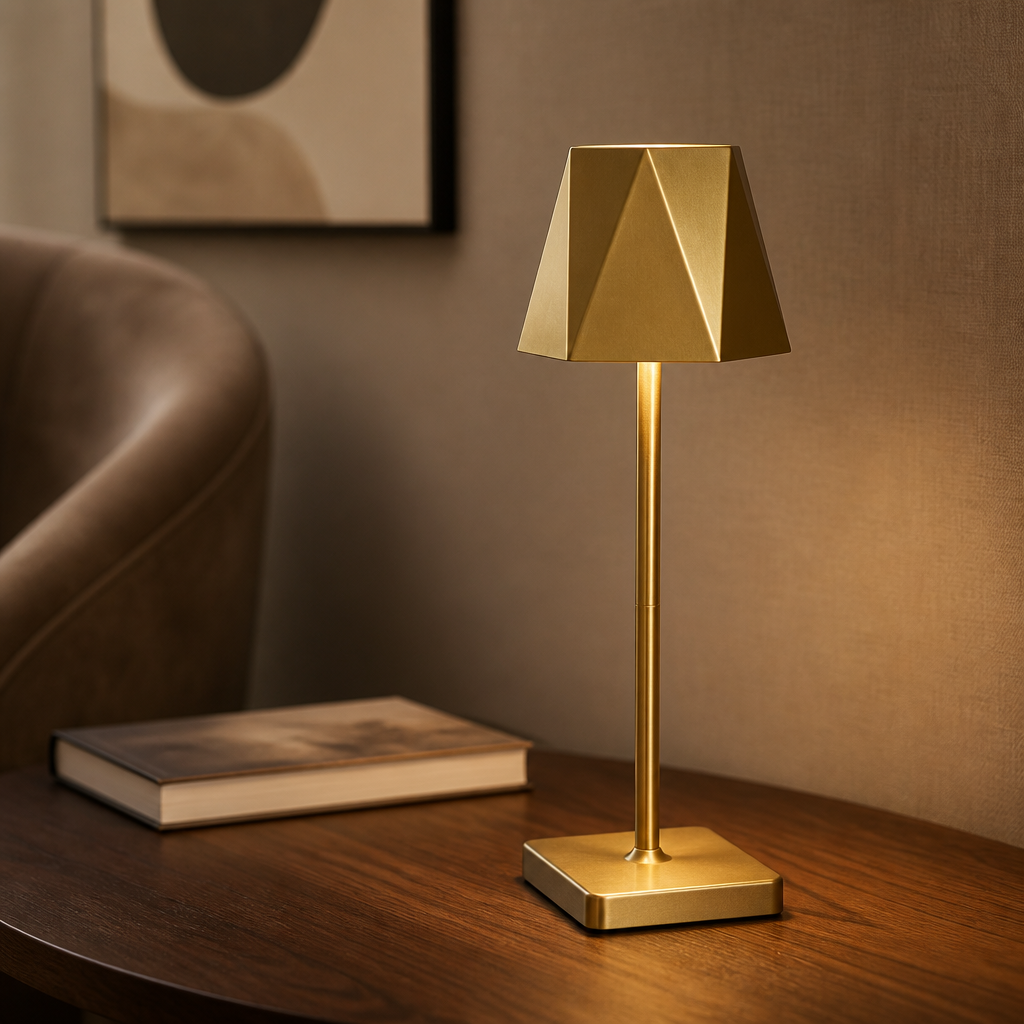 Wireless Touch LED Table Lamp – Rechargeable Tri-Colour Dimmable Bedside Light
