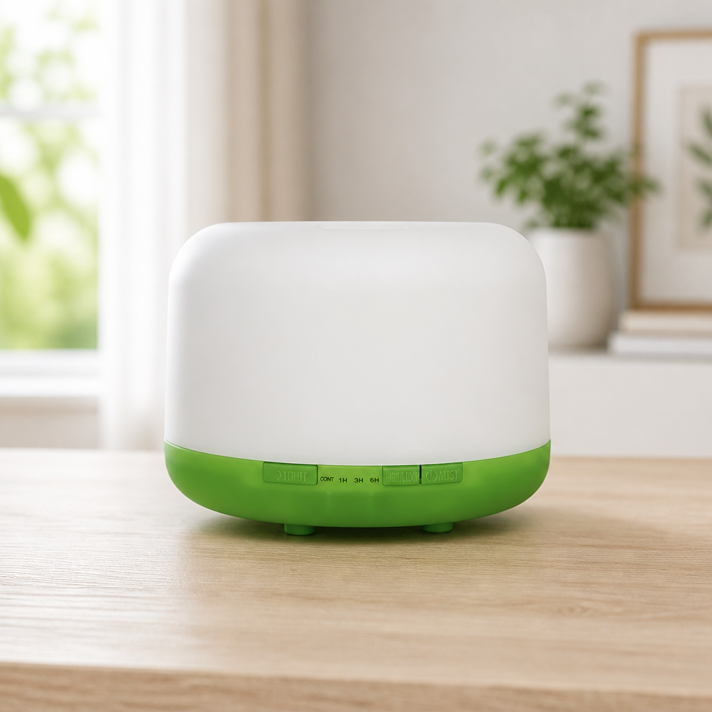 500ml Ultrasonic Humidifier & Essential Oil Diffuser with Remote Control