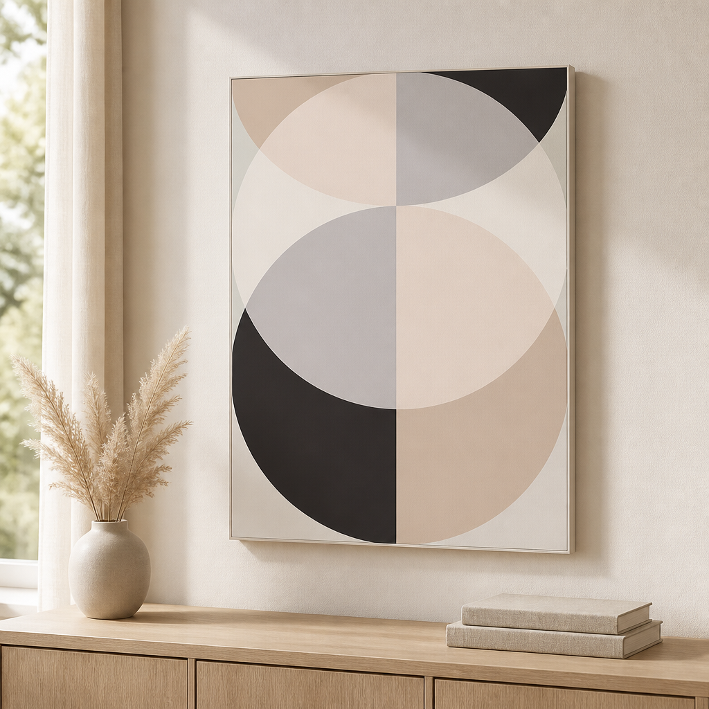Modern Geometric Giclée Canvas Prints – Minimalist Wall Art (Unframed)