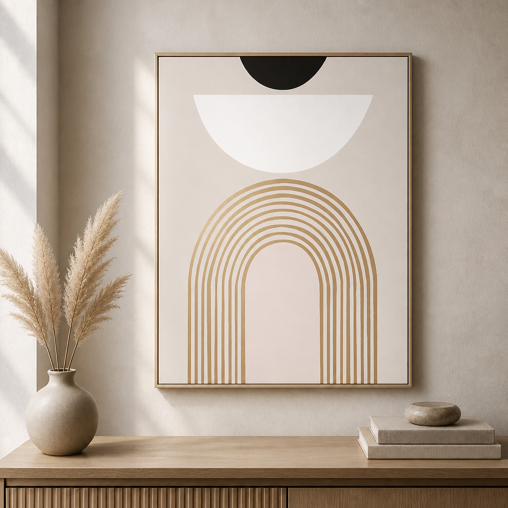 Modern Geometric Giclée Canvas Prints – Minimalist Wall Art (Unframed)