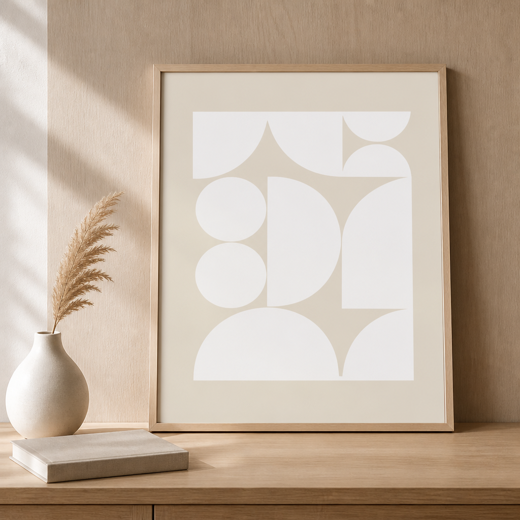Modern Geometric Giclée Canvas Prints – Minimalist Wall Art (Unframed)