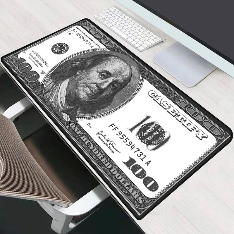 Dollar Design Gaming Mouse Mat | Waterproof Large Desk Mouse Pad