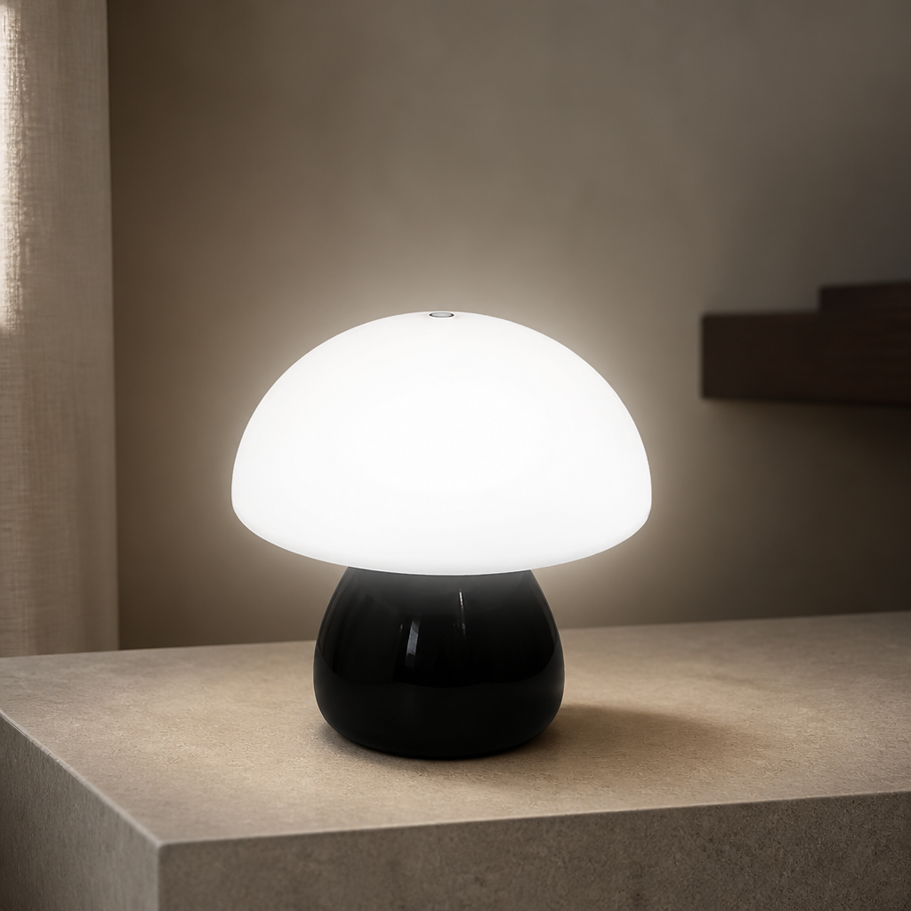 Mini Pilz LED Tischlampe – Wiederaufladbares Umgebungslicht