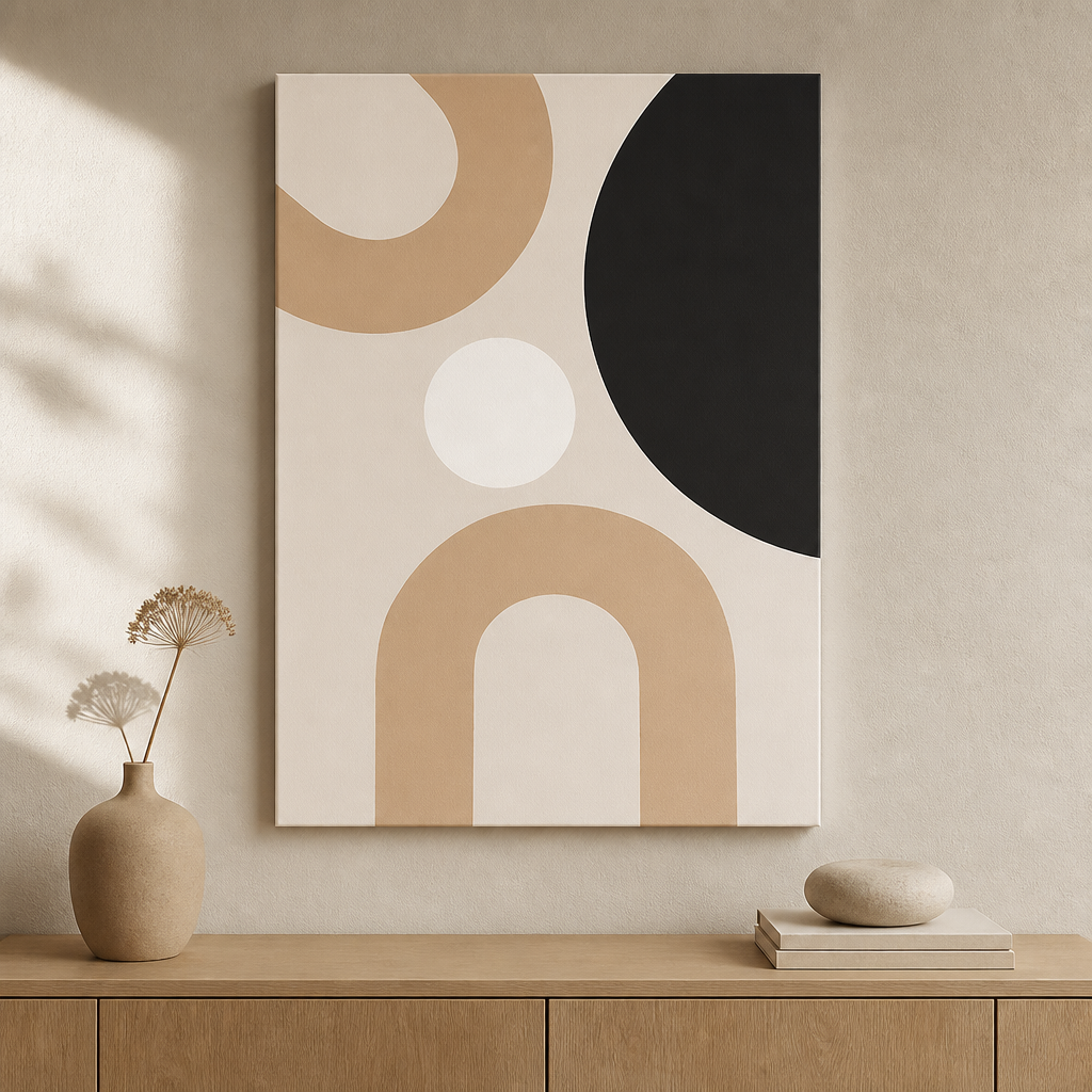 Modern Geometric Giclée Canvas Prints – Minimalist Wall Art (Unframed)