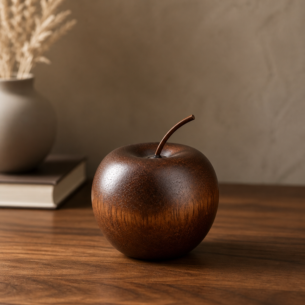 Apfelförmiger Aroma Diffuser aus Holz | Minimalistisches natürliches Aroma-Dekor