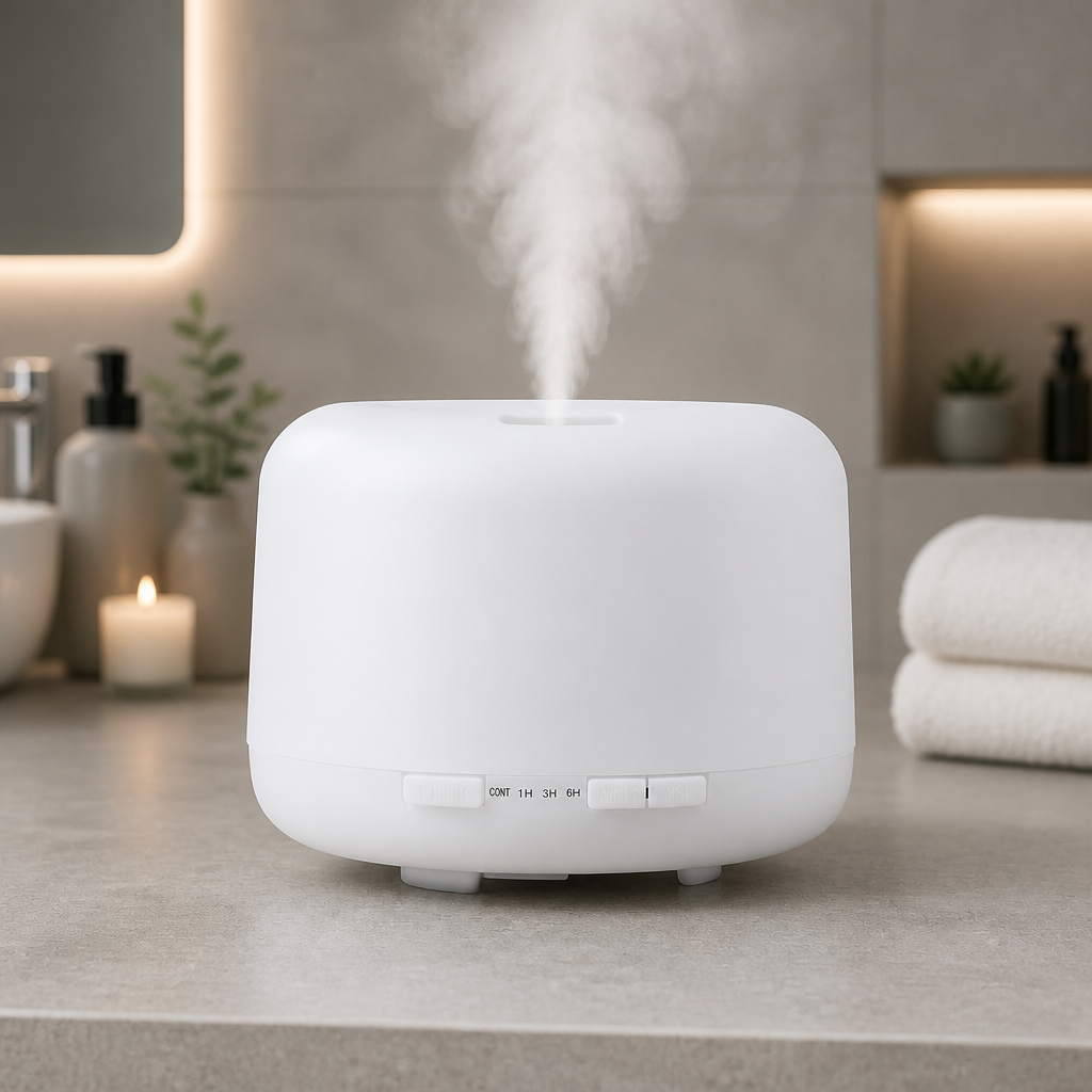 500ml Ultrasonic Humidifier & Essential Oil Diffuser with Remote Control
