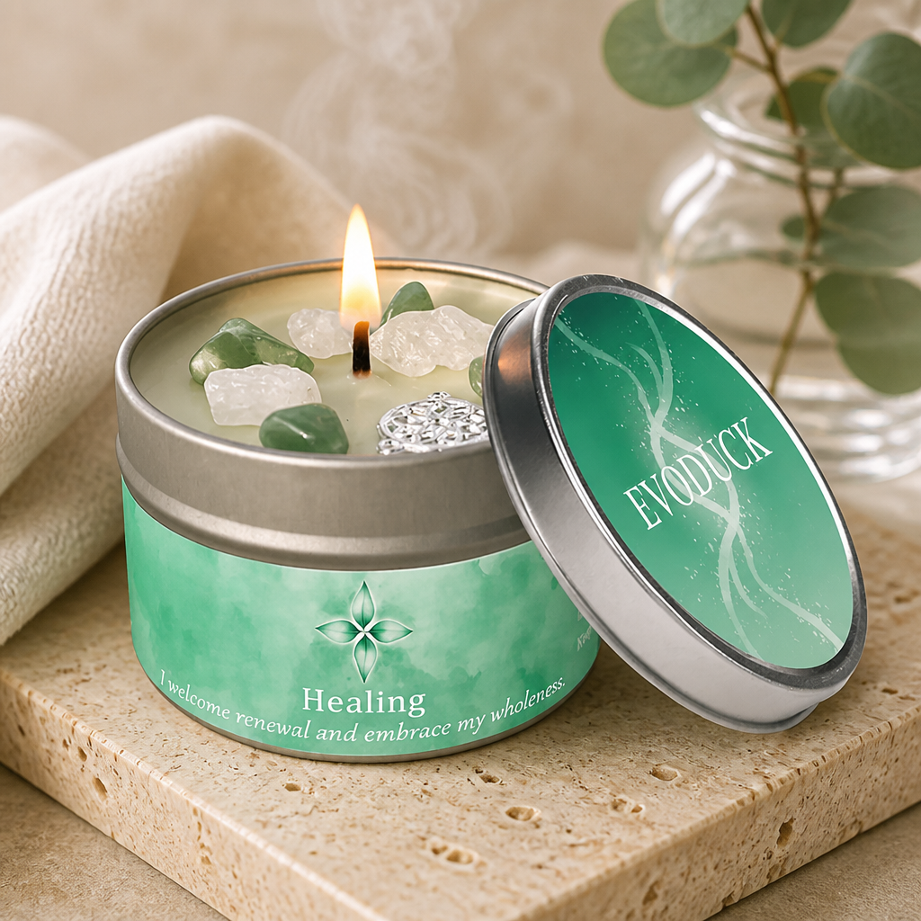 Affirmation Soy Wax Candle 3oz – Mindfulness & Intention Candle Tin