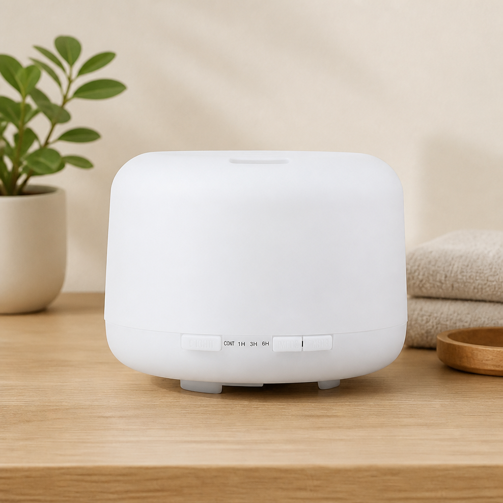 500ml Ultrasonic Humidifier & Essential Oil Diffuser with Remote Control