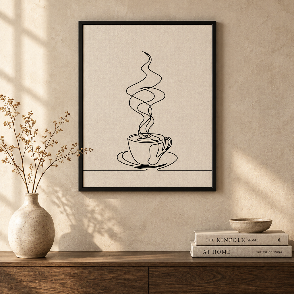 Coffee Lover Wall Art Canvas Print - Unframed