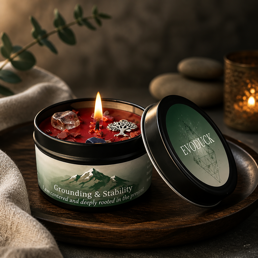 Affirmation Soy Wax Candle 3oz – Mindfulness & Intention Candle Tin