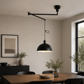 Adjustable Swing Arm Dome Pendant Light – Scandinavian Style