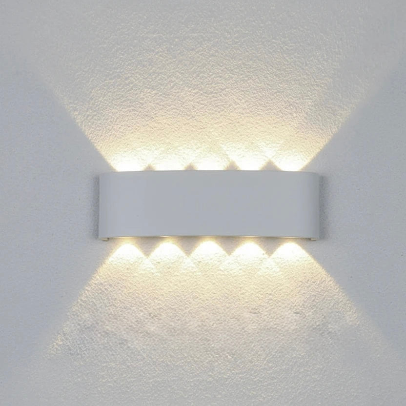 10W white LED wall light with size dimensions 270 x 80 x 45 mm