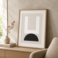 Láminas de lienzo giclée geométricas modernas – Arte de pared minimalista (sin marco)