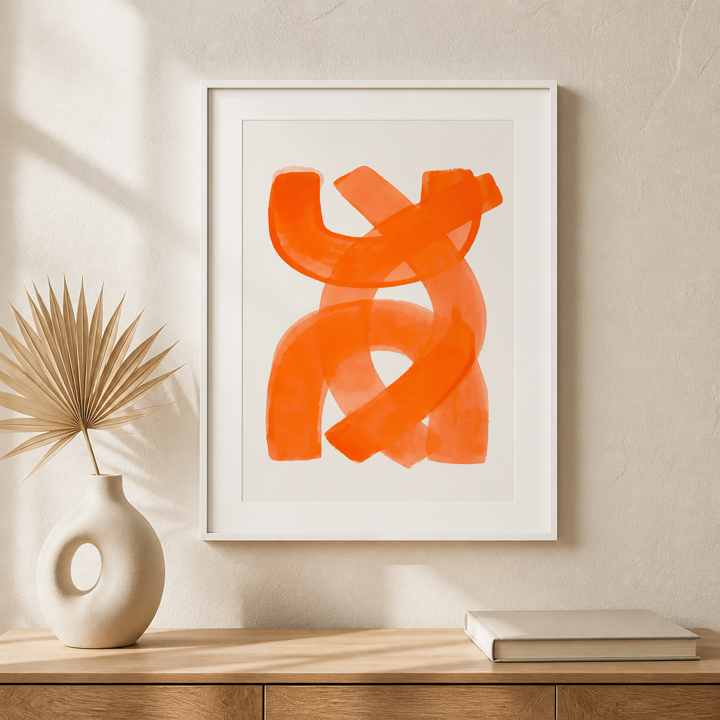 Modern Abstract Cotton Canvas Print – Minimalist Wall Art