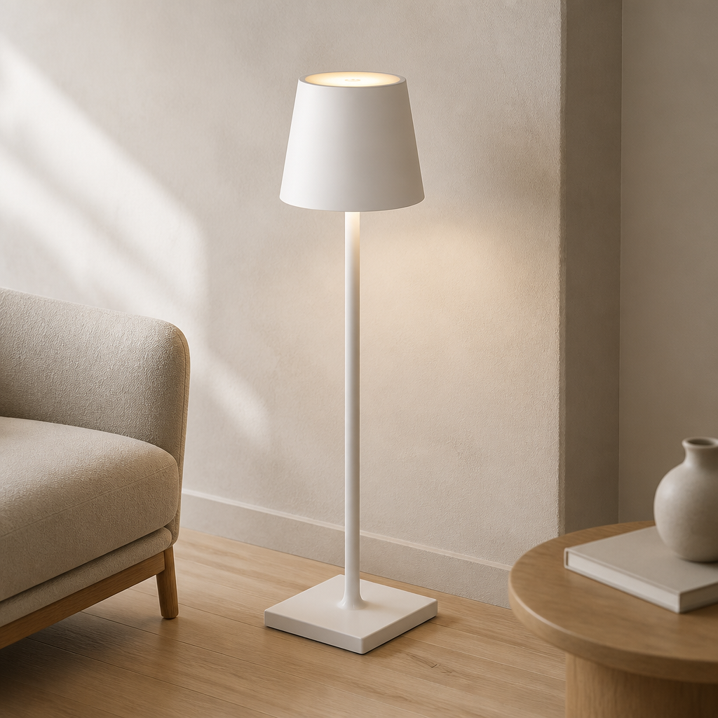Wireless Touch LED Table Lamp – Rechargeable Tri-Colour Dimmable Bedside Light