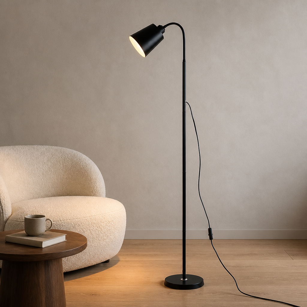 Minimalist Adjustable Floor Lamp | Modern Metal Standing Light
