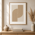 Láminas de lienzo giclée geométricas modernas – Arte de pared minimalista (sin marco)
