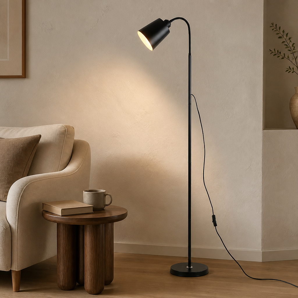 Minimalist Adjustable Floor Lamp | Modern Metal Standing Light