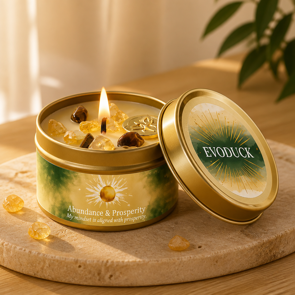 Affirmation Soy Wax Candle 3oz – Mindfulness & Intention Candle Tin