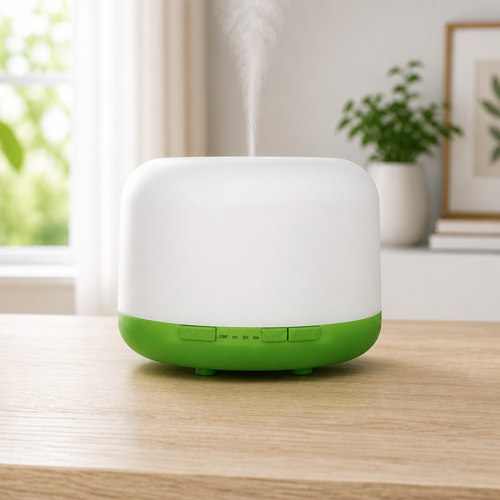 500ml Ultrasonic Humidifier & Essential Oil Diffuser with Remote Control