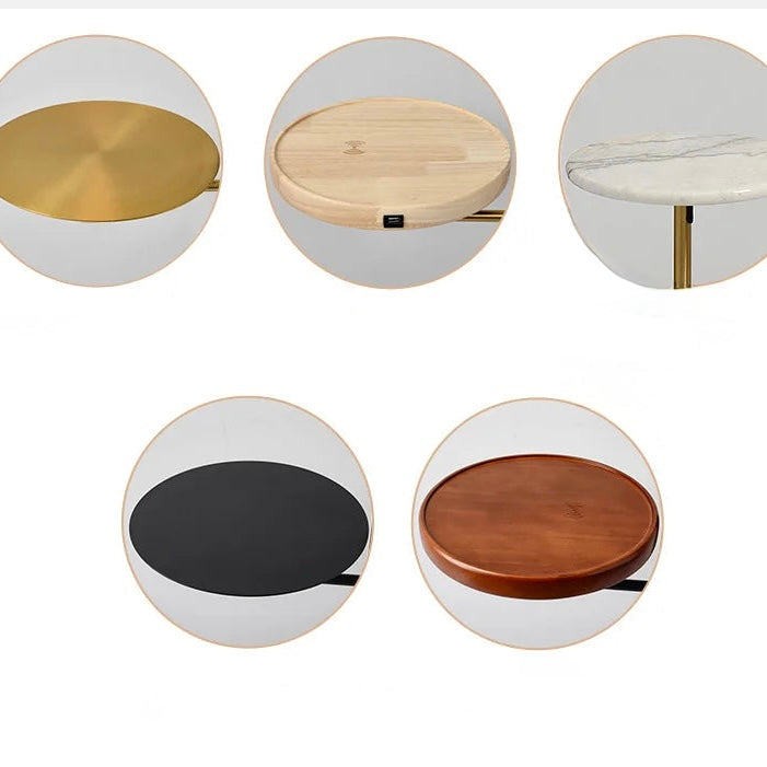 Collage of round trays.
