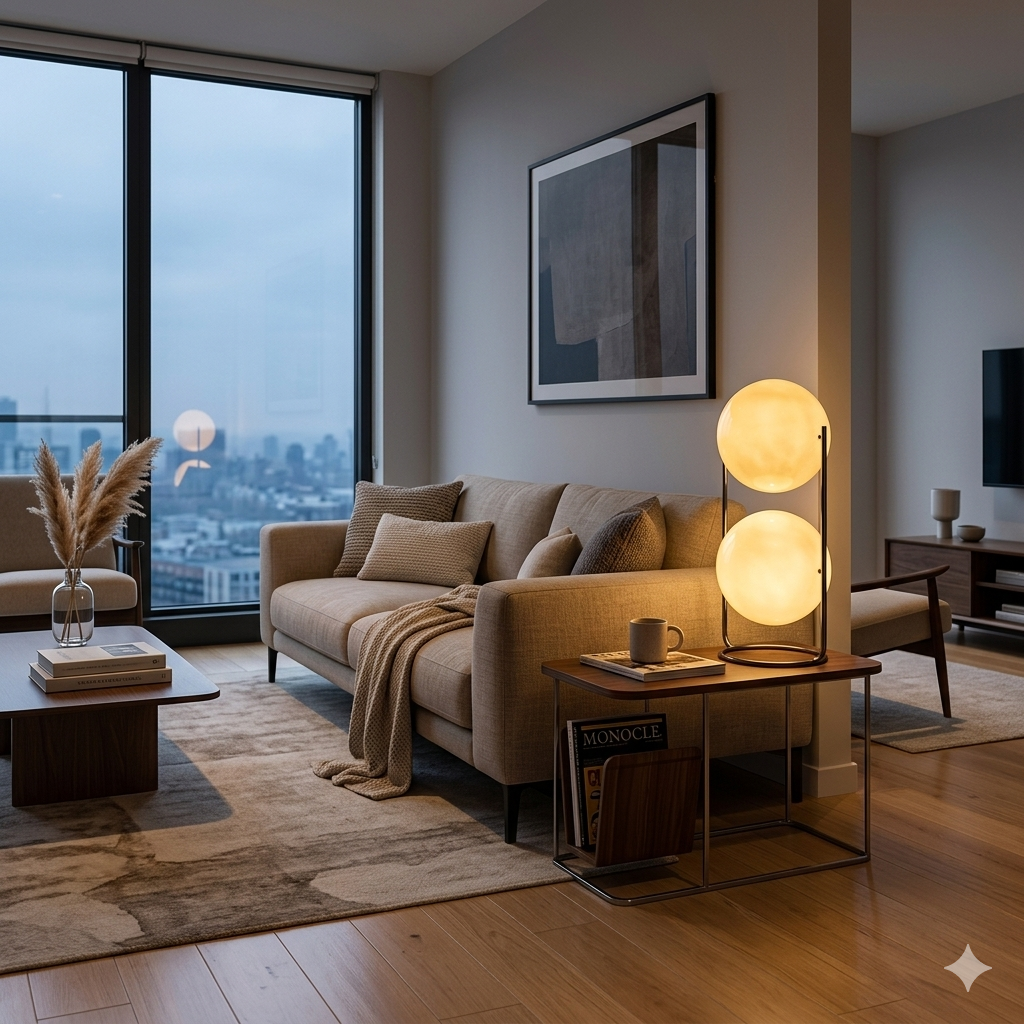 Creative Acrylic LED Floor Lamp with Metal Frame | Modern Ambient Lighting