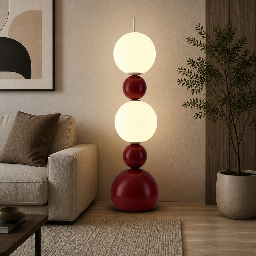 Creative Stacked Globe Floor Lamp