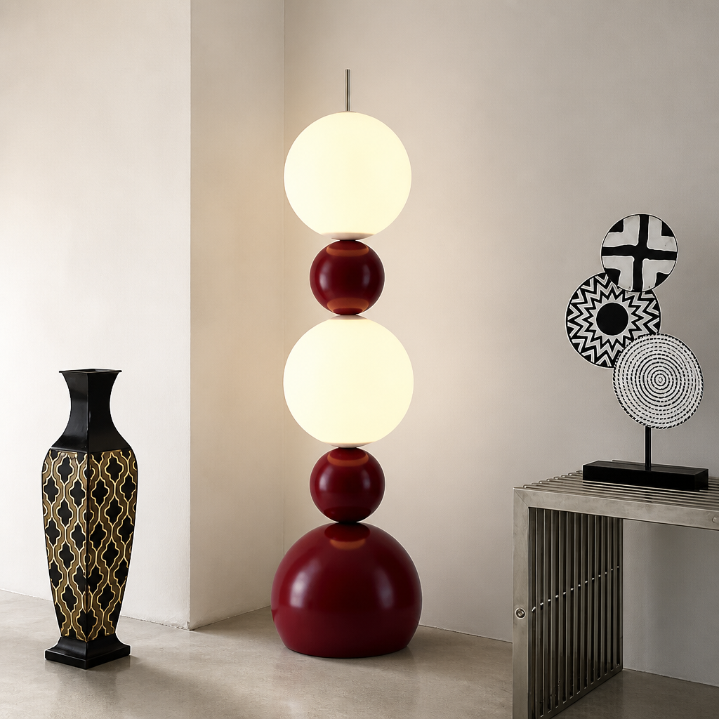Creative Stacked Globe Floor Lamp