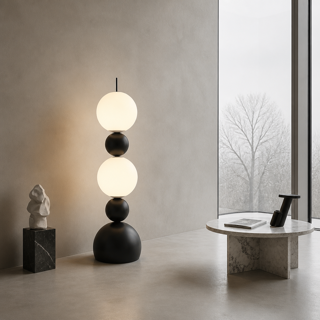 Creative Stacked Globe Floor Lamp