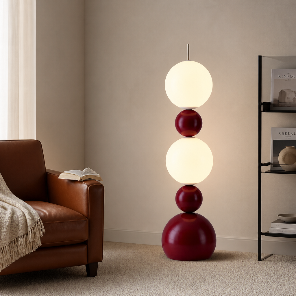 Creative Stacked Globe Floor Lamp