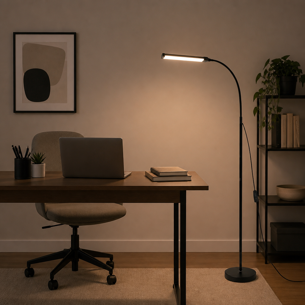 Modern LED RGB Floor Lamp with Remote Control & USB Power