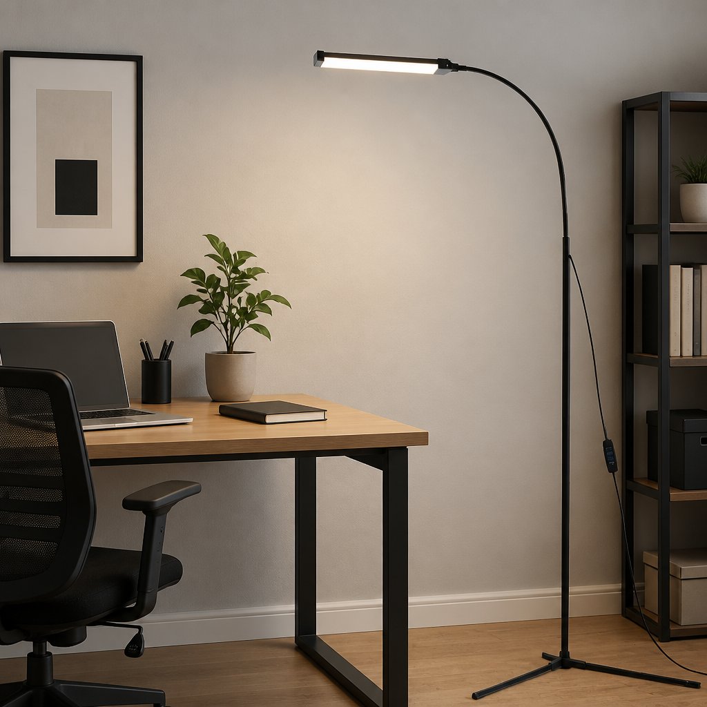 Modern LED RGB Floor Lamp with Remote Control & USB Power