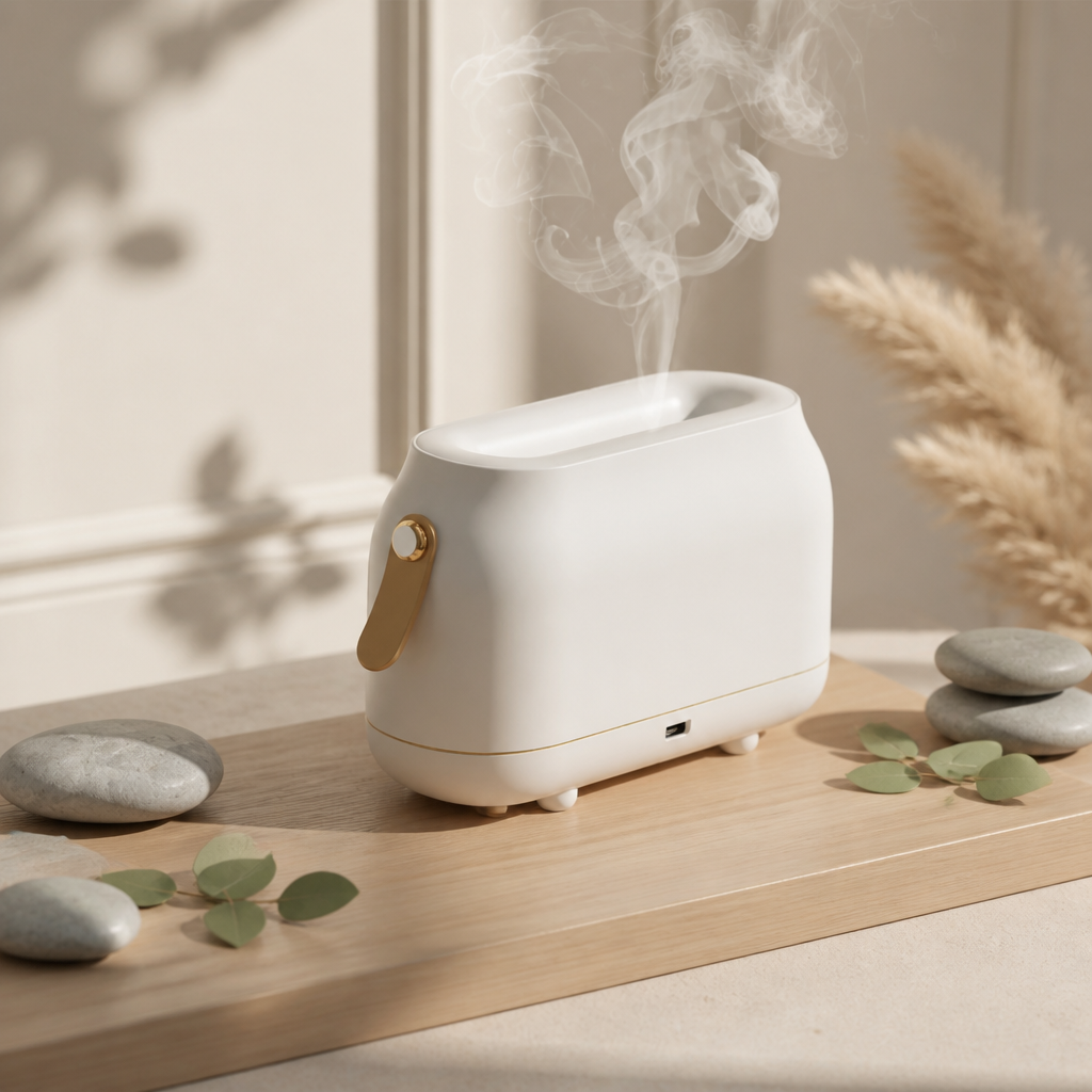 Simulated Flame Aroma Diffuser with Night Light | Aesthetic Pad