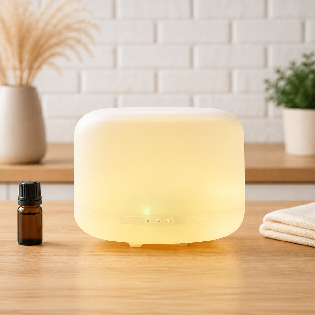 500ml Ultrasonic Essential Oil Diffuser with RGB Light | Aesthetic Pad