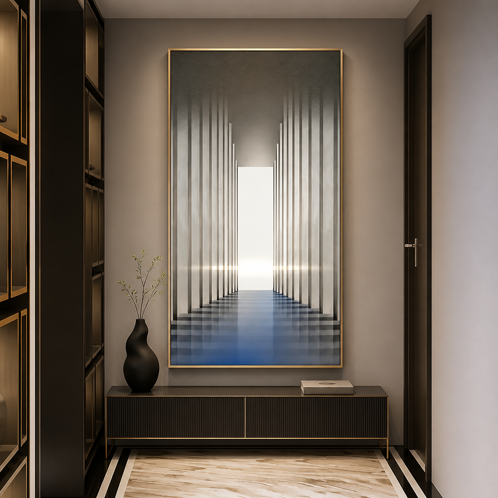 Crystal LED Wall Light | Dimmable Aluminium Frame Wall Art