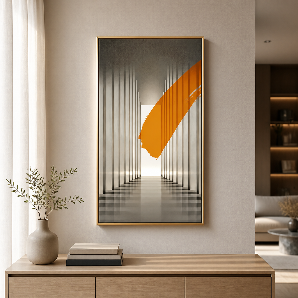 Crystal LED Wall Light | Dimmable Aluminium Frame Wall Art