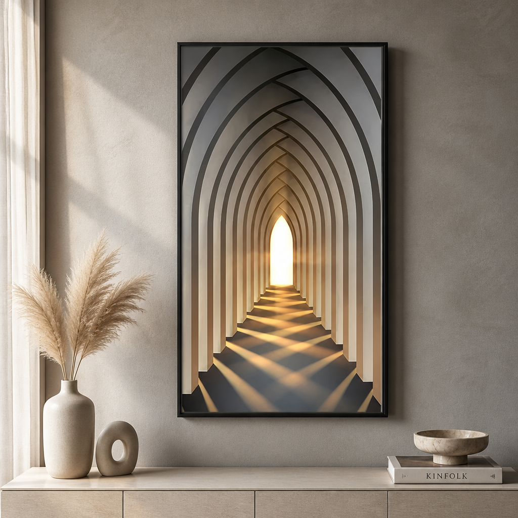 Crystal LED Wall Light | Dimmable Aluminium Frame Wall Art