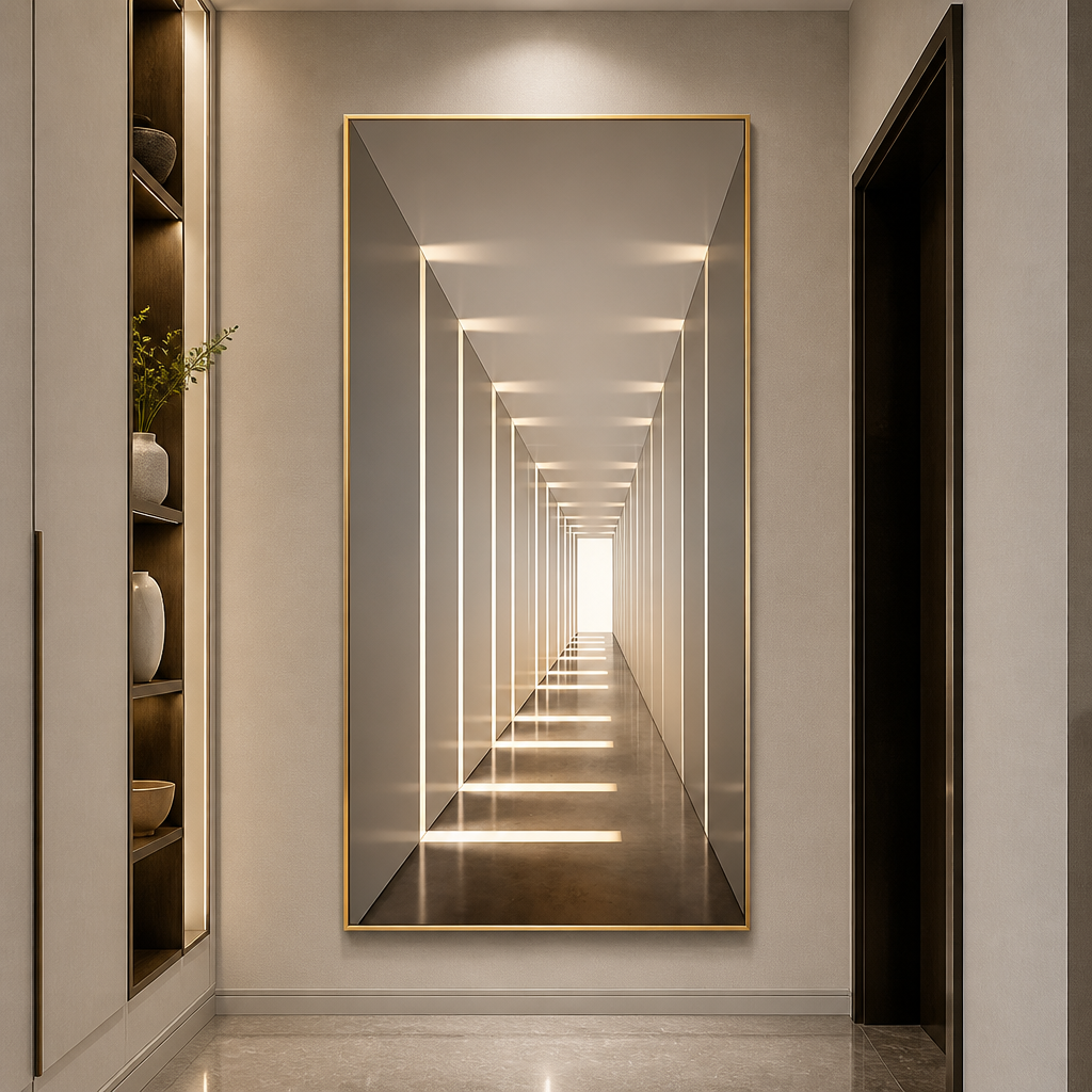 Crystal LED Wall Light | Dimmable Aluminium Frame Wall Art