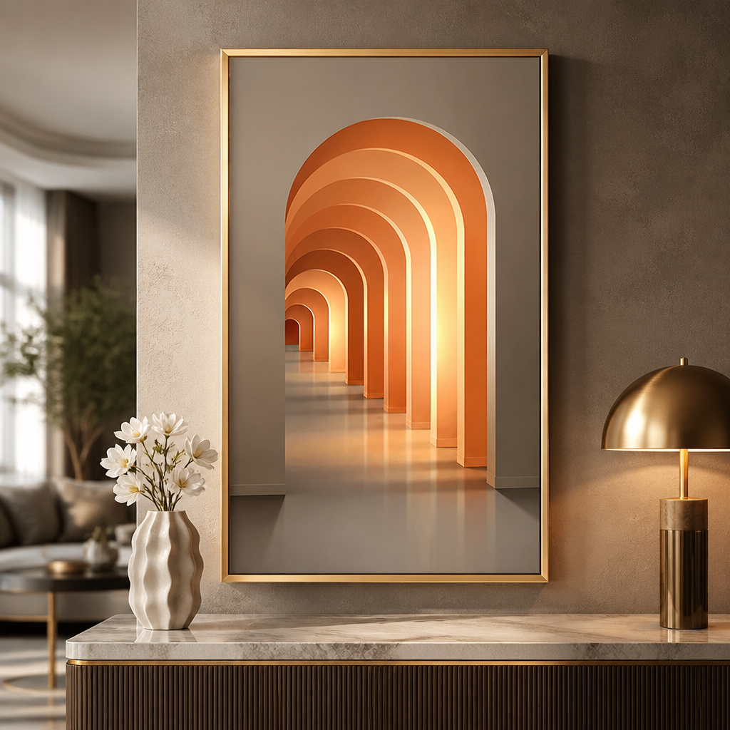 Crystal LED Wall Light | Dimmable Aluminium Frame Wall Art