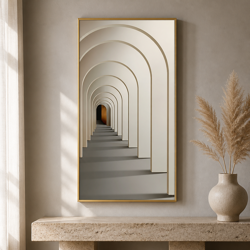 Crystal LED Wall Light | Dimmable Aluminium Frame Wall Art