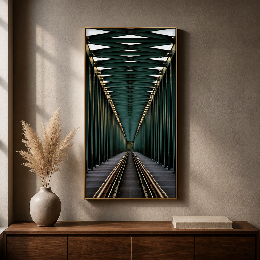 Crystal LED Wall Light | Dimmable Aluminium Frame Wall Art