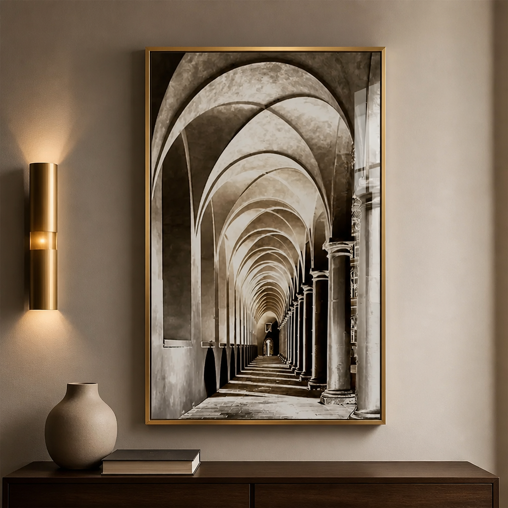Crystal LED Wall Light | Dimmable Aluminium Frame Wall Art