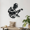 Guitarist Metal Wall Art | Music-Inspired Metal Décor