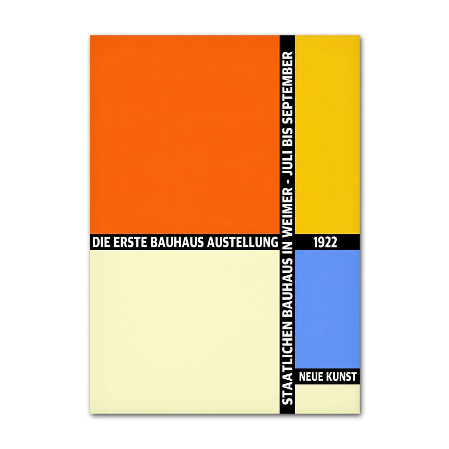 Four-Quadrant Color Block (Die Erste Bauhaus-Ausstellung 1922)
