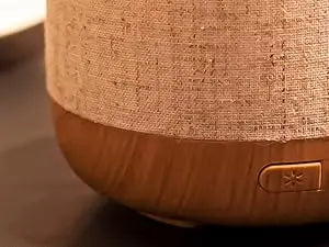 Close-up of a textured brown diffuser.